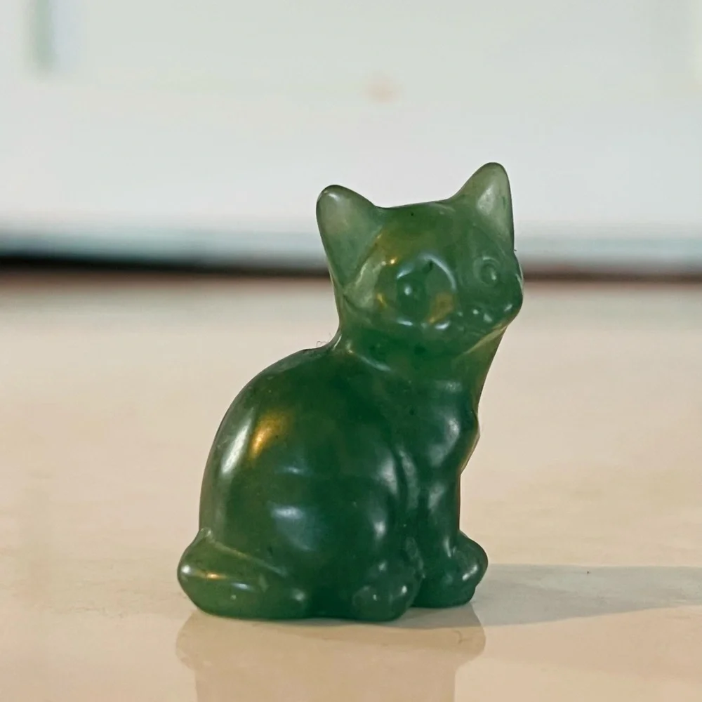 Jade Stone Cat - Picture 2 of 11